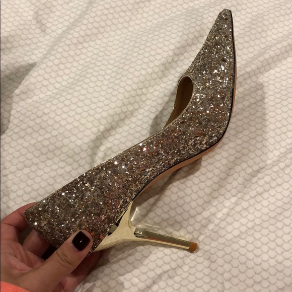 Gold glitter heels - Picture 5 of 5